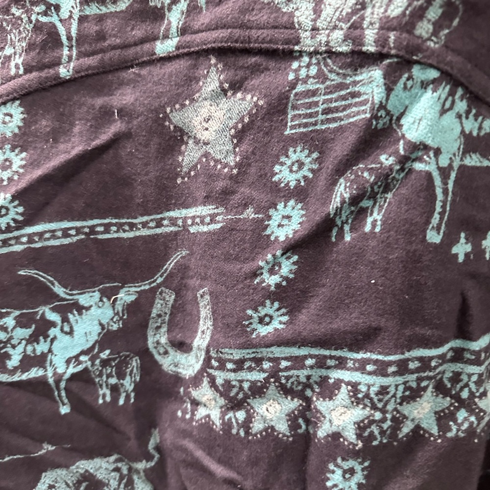 NWT Free People We The Free Calico Flannel Shirt Size S - Picture 11 of 12